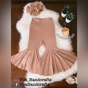 Baby bell bottoms rose gold color